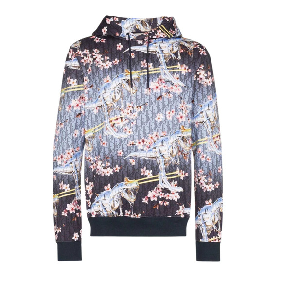 Dior Other - Dior x Sorayama Kim Jones Dinosaur Cherry Blossom Oblique Logo Hoodie M Medium